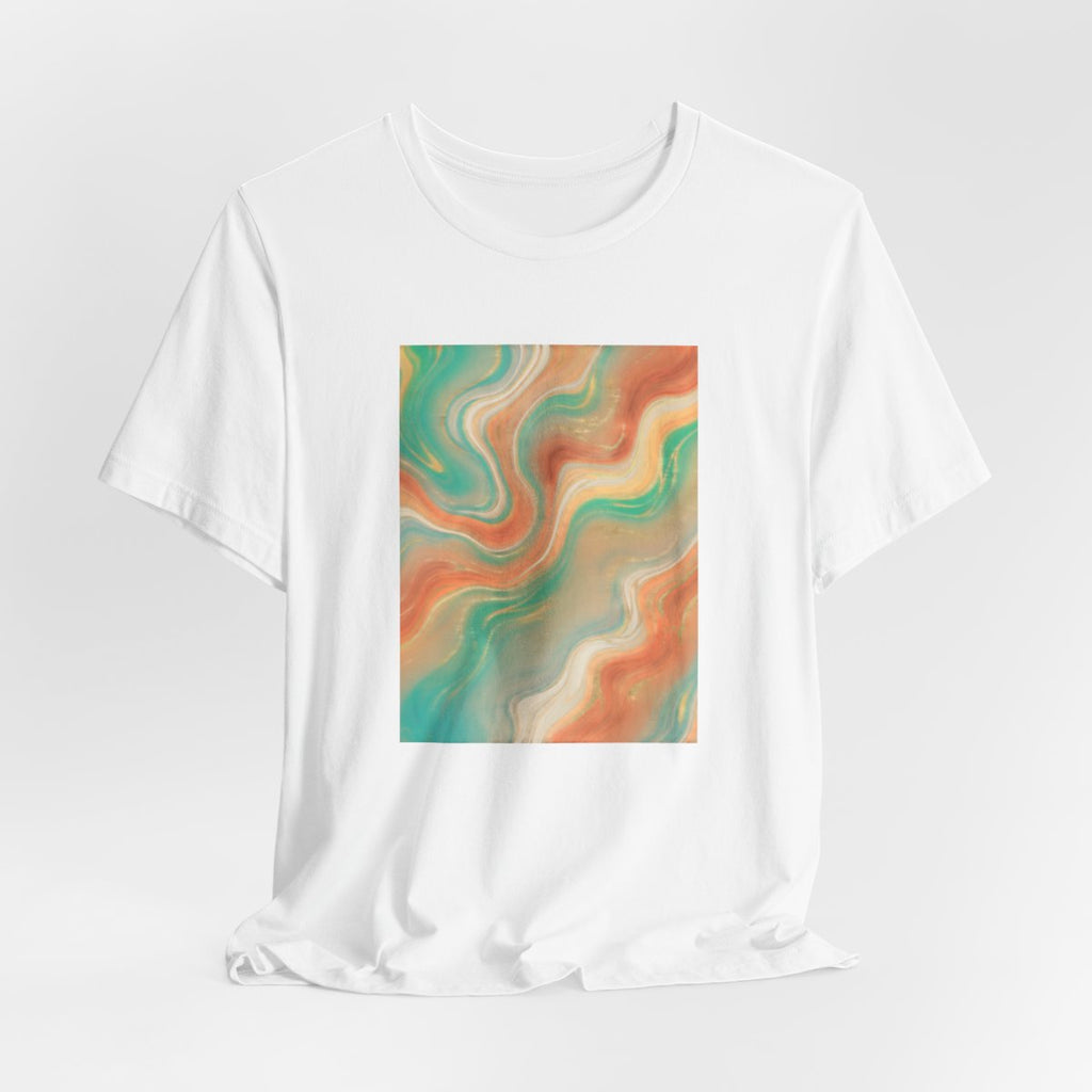 Abstract Marble Swirl Tee | Boho Liquid Art Graphic Shirt