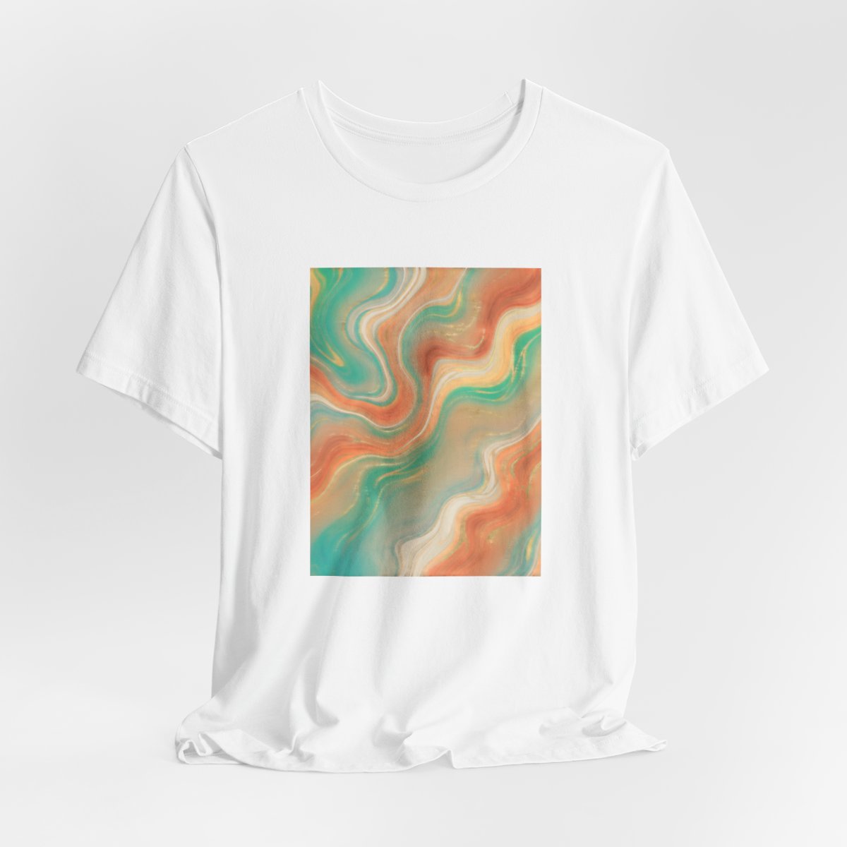 Abstract Marble Swirl Tee | Boho Liquid Art Graphic Shirt