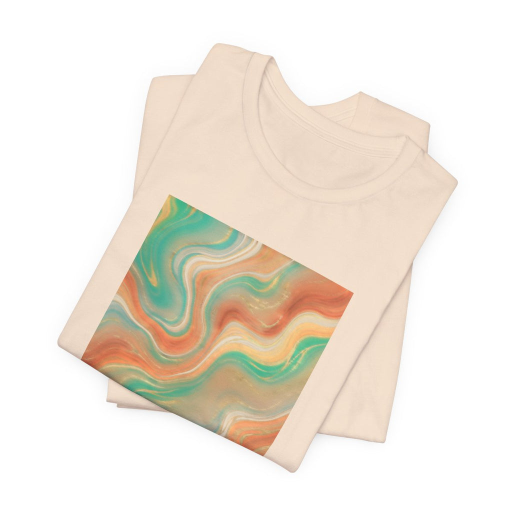 Abstract Marble Swirl Tee | Boho Liquid Art Graphic Shirt
