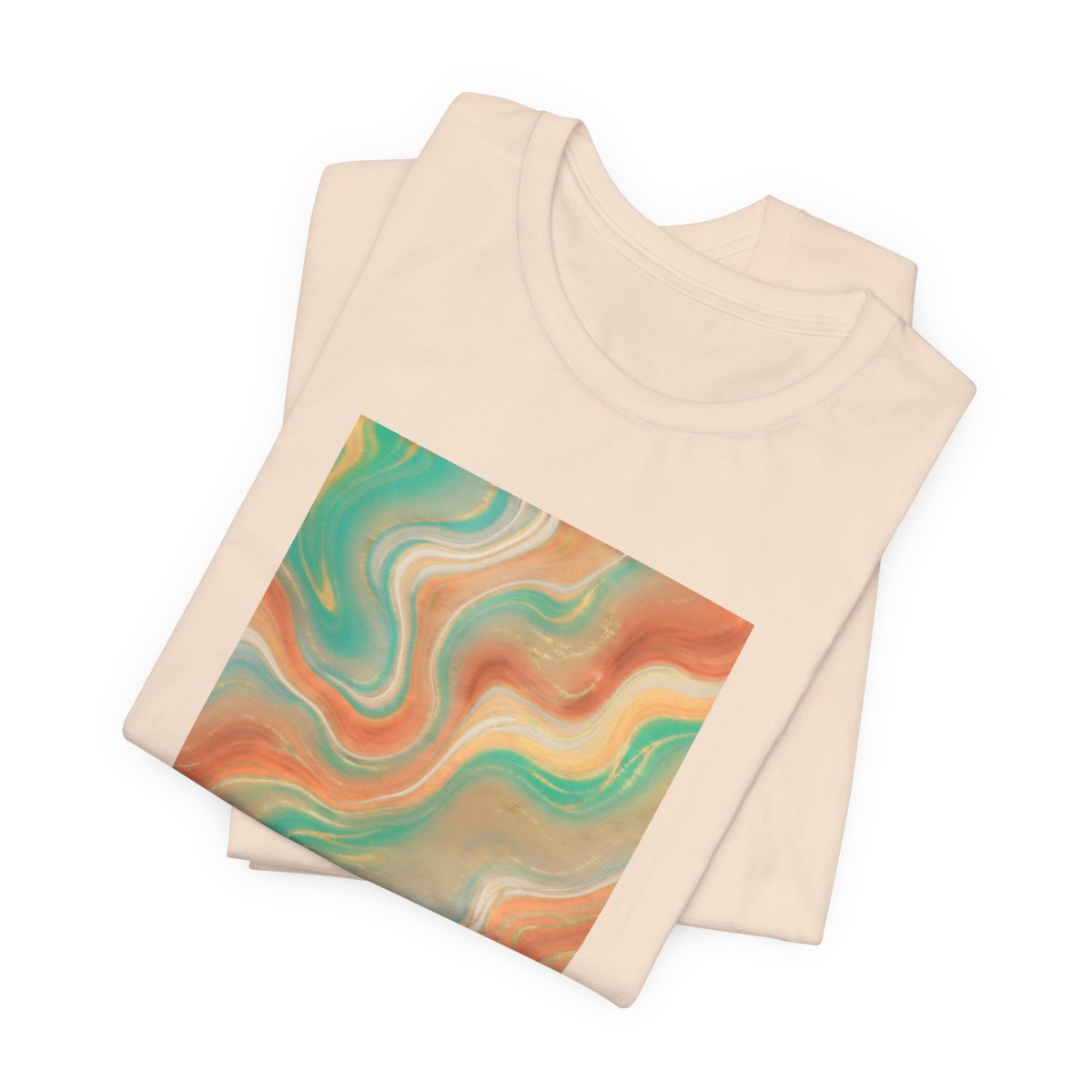 Abstract Marble Swirl Tee | Boho Liquid Art Graphic Shirt