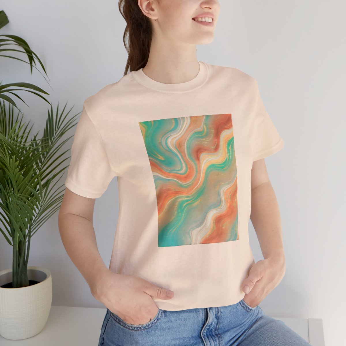 Abstract Marble Swirl Tee
