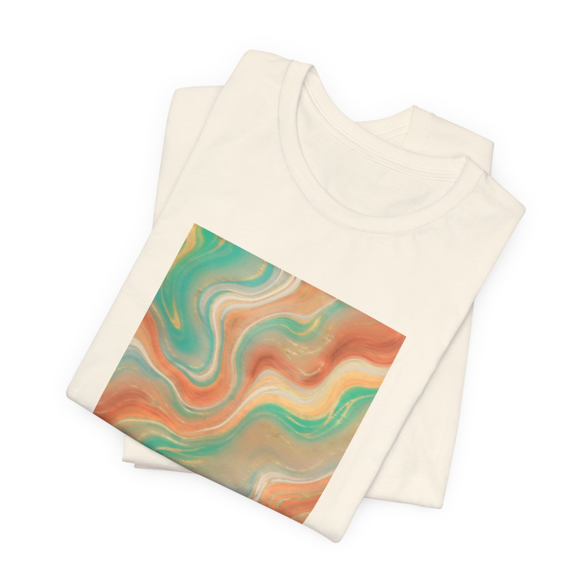 Abstract Marble Swirl Tee | Boho Liquid Art Graphic Shirt