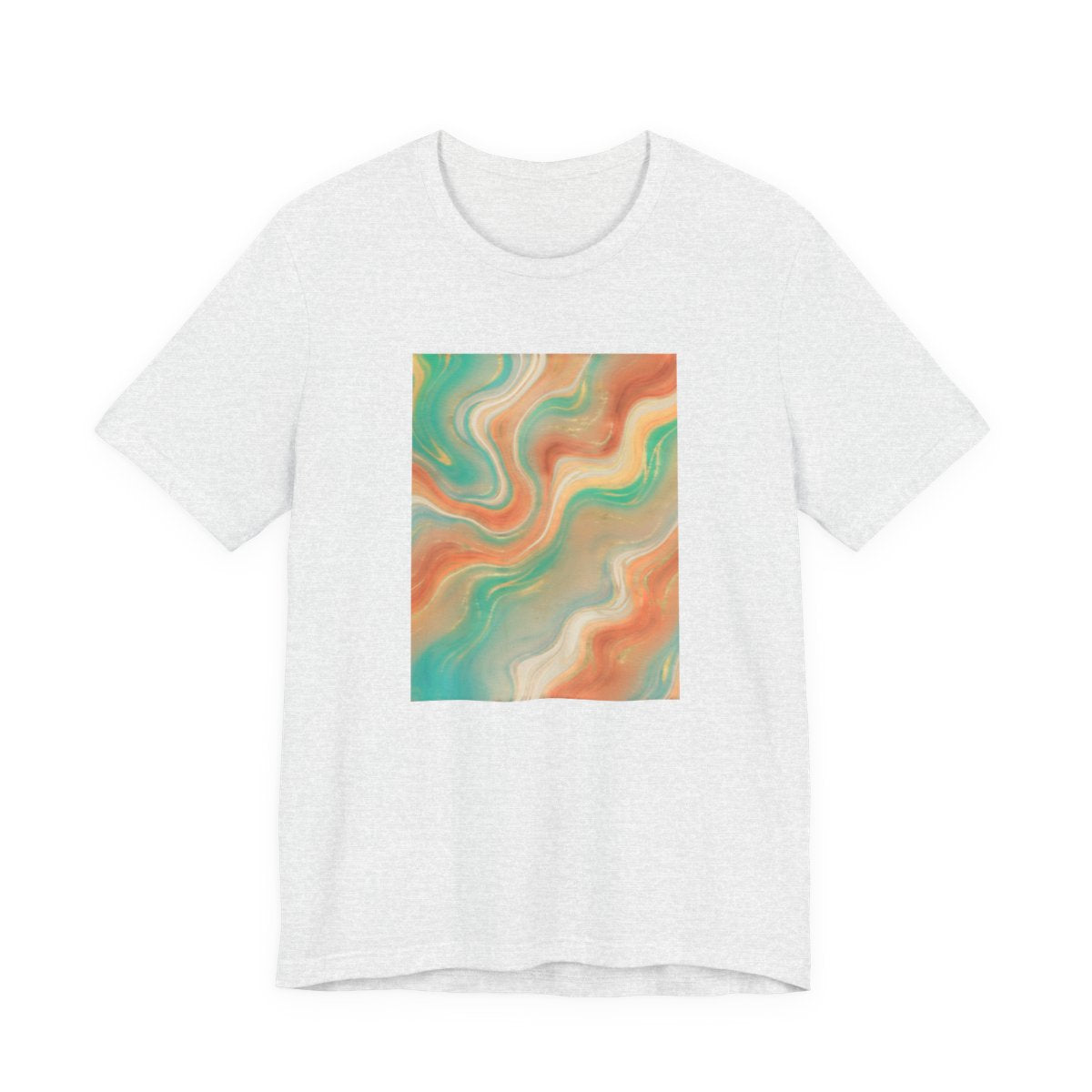 Abstract Marble Swirl Tee | Boho Liquid Art Graphic Shirt