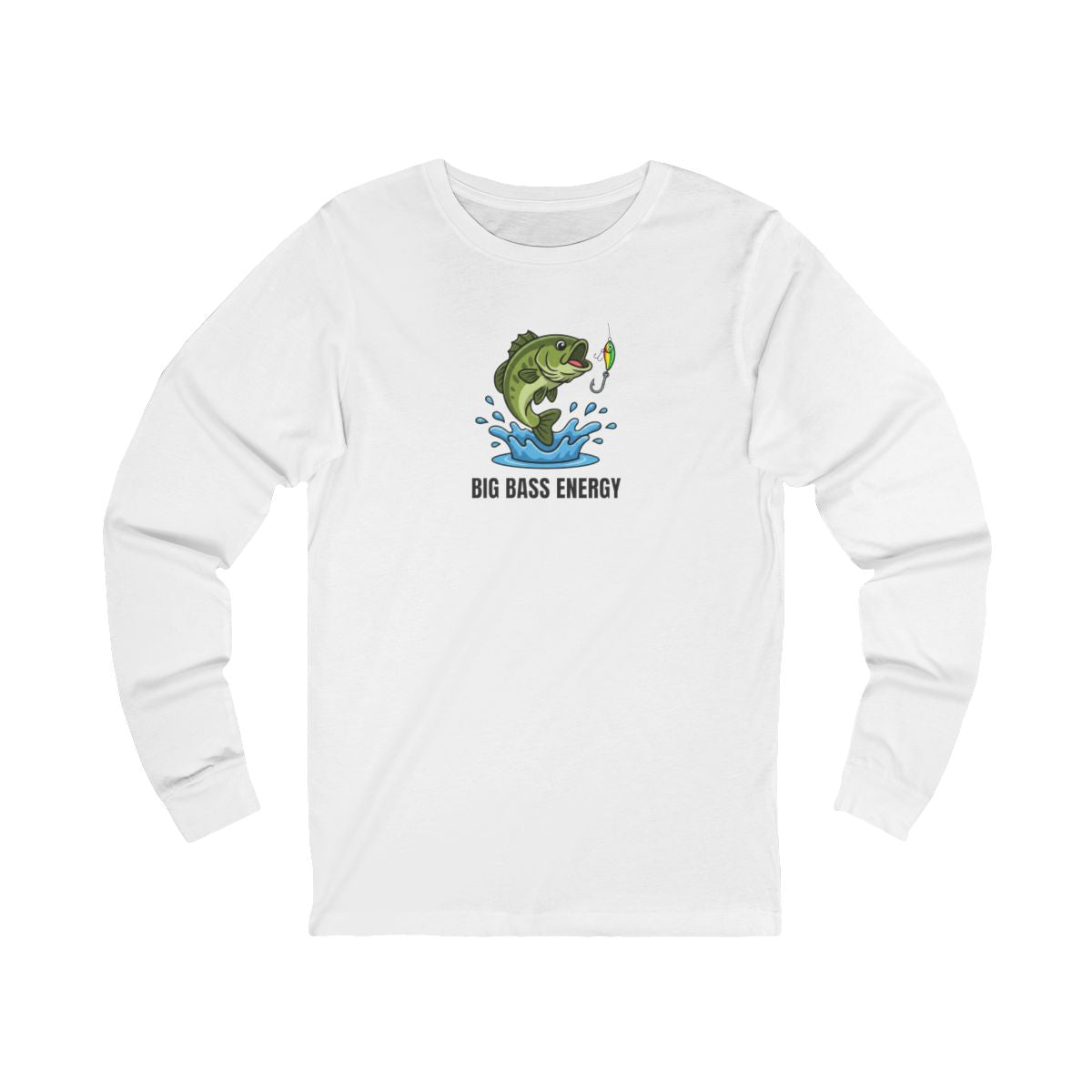 Bass Fishing Long Sleeve Tee | Fishing Graphic Shirt
