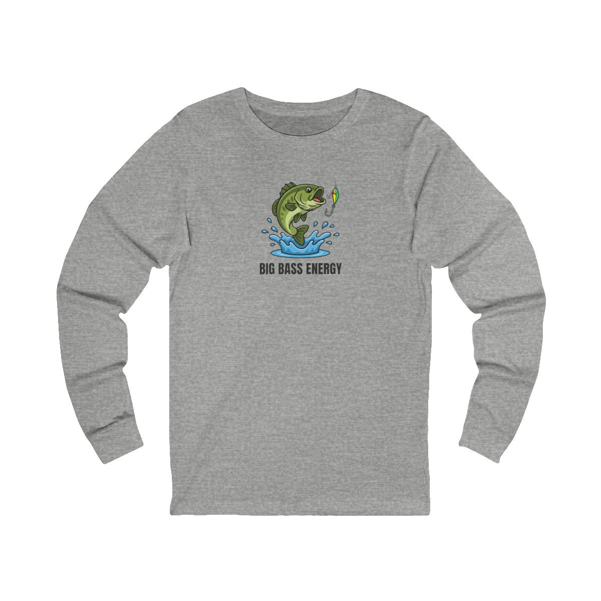 Bass Fishing Long Sleeve Tee | Fishing Graphic Shirt