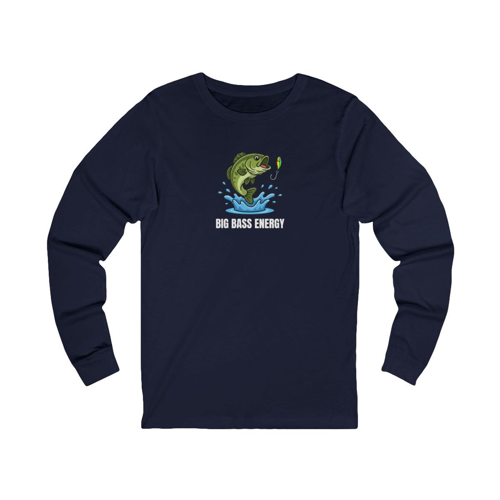 Bass Fishing Long Sleeve Tee | Fishing Graphic Shirt