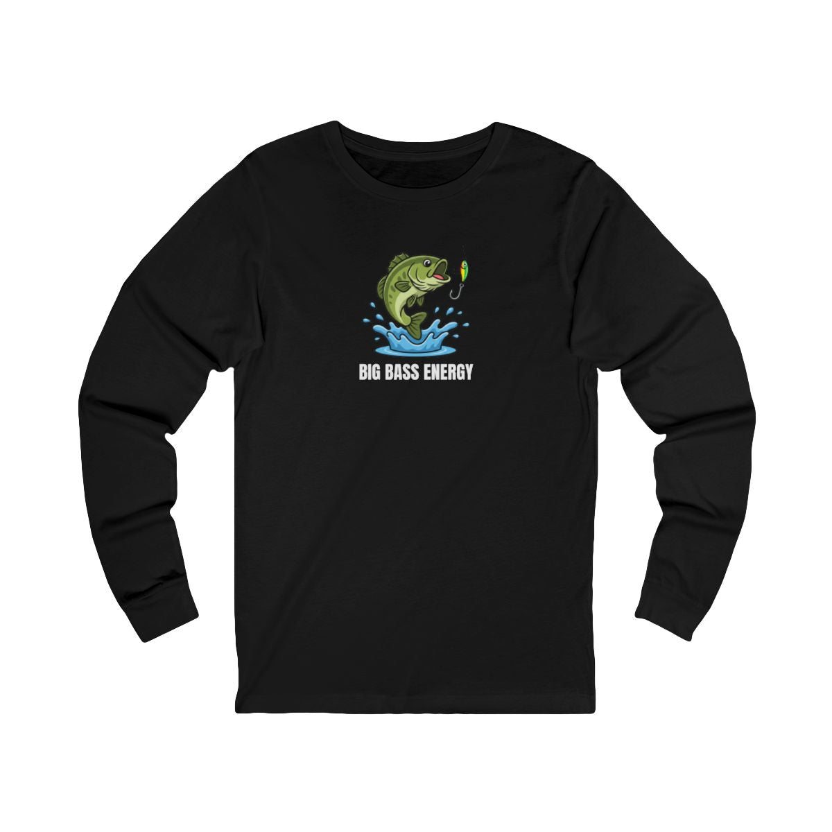 Bass Fishing Long Sleeve Tee | Fishing Graphic Shirt