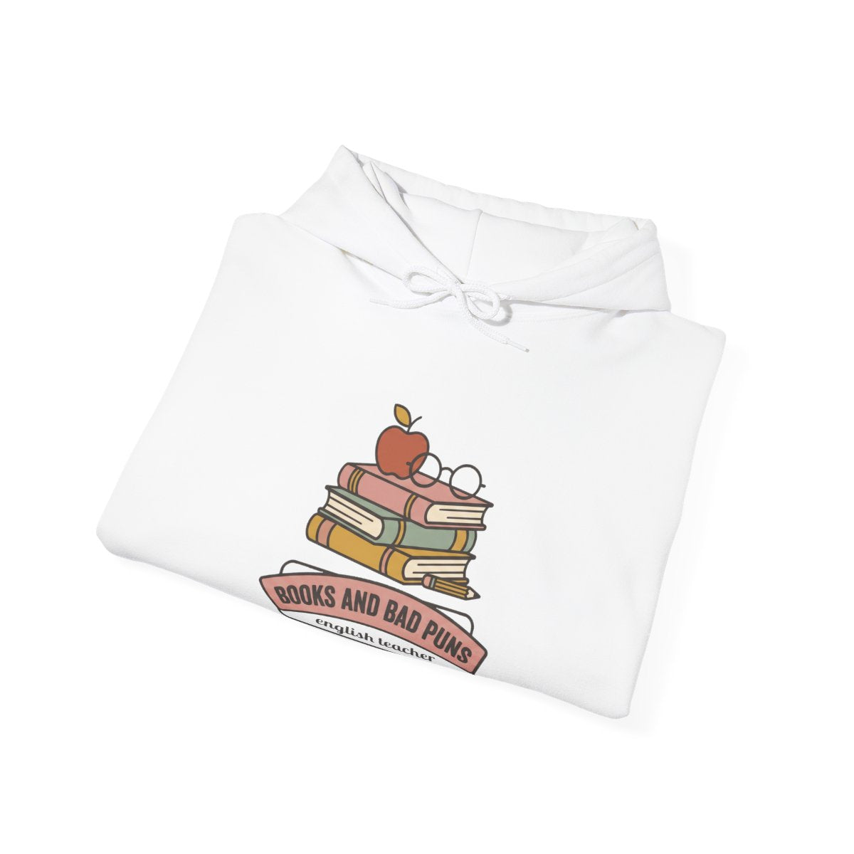 Books and Bad Puns Hoodie | English Teacher Gift