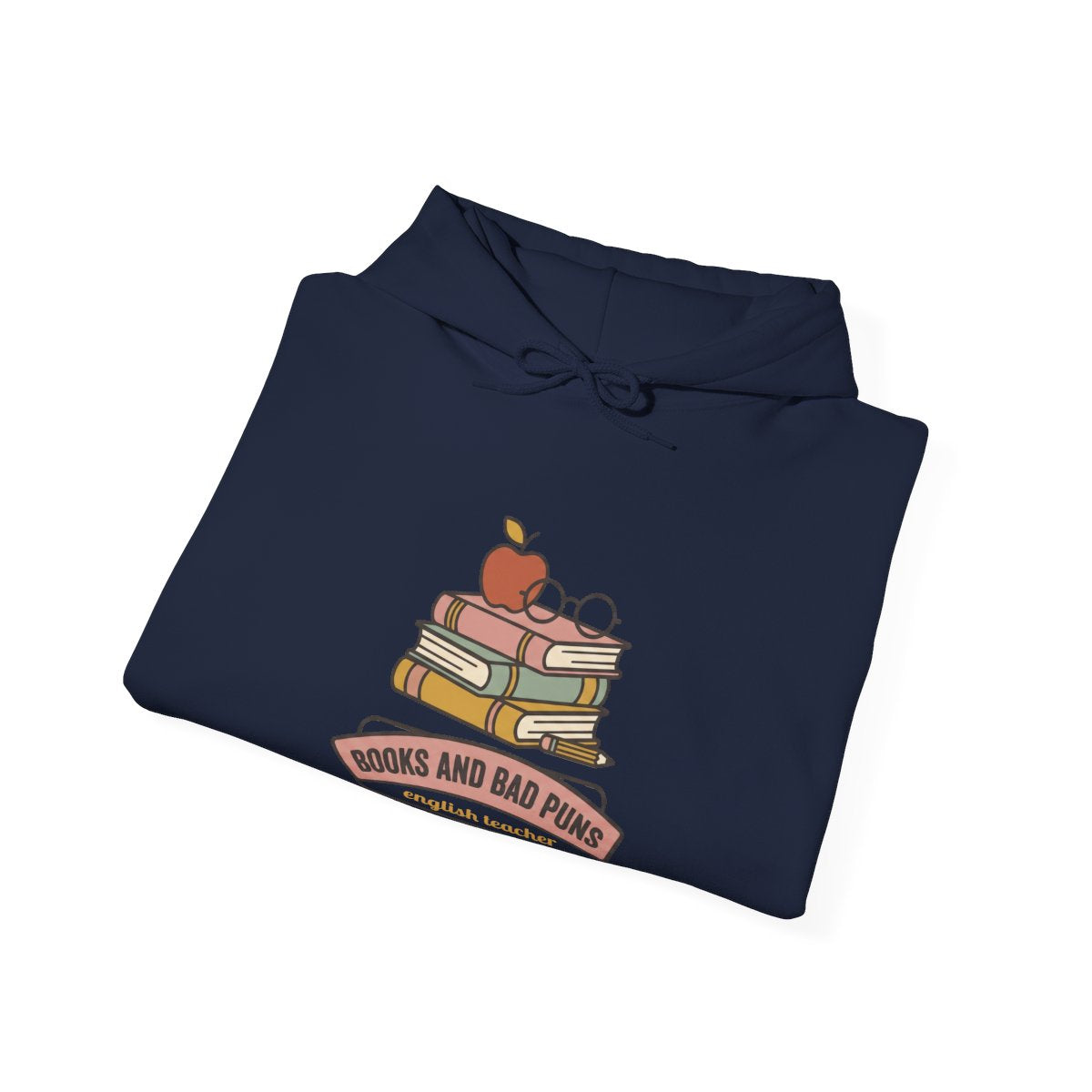Books and Bad Puns Hoodie | English Teacher Gift