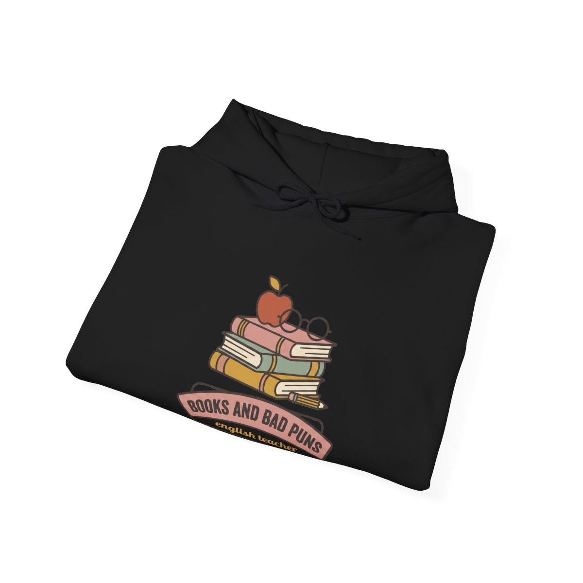 Books and Bad Puns Hoodie | English Teacher Gift