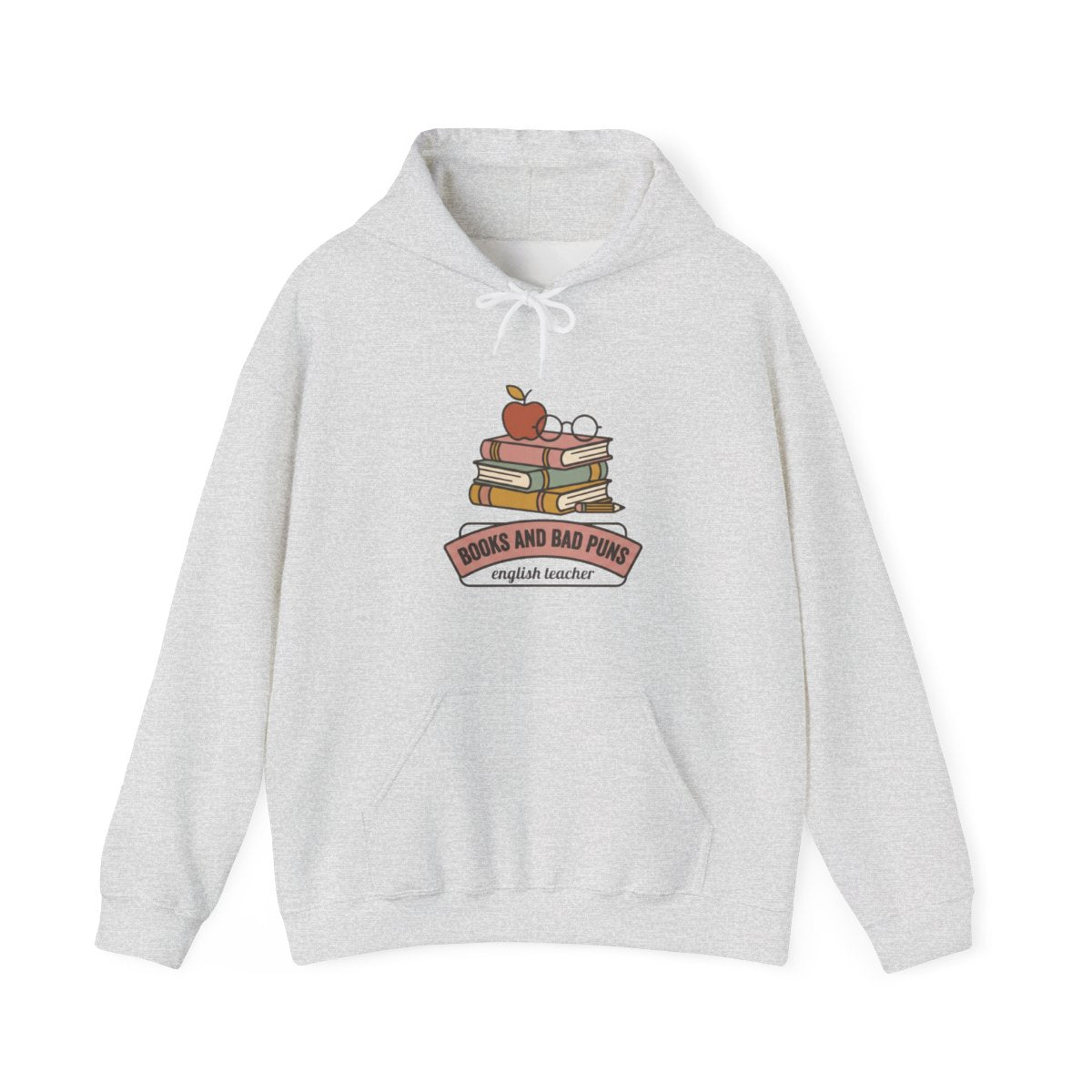 Books and Bad Puns Hoodie | English Teacher Gift