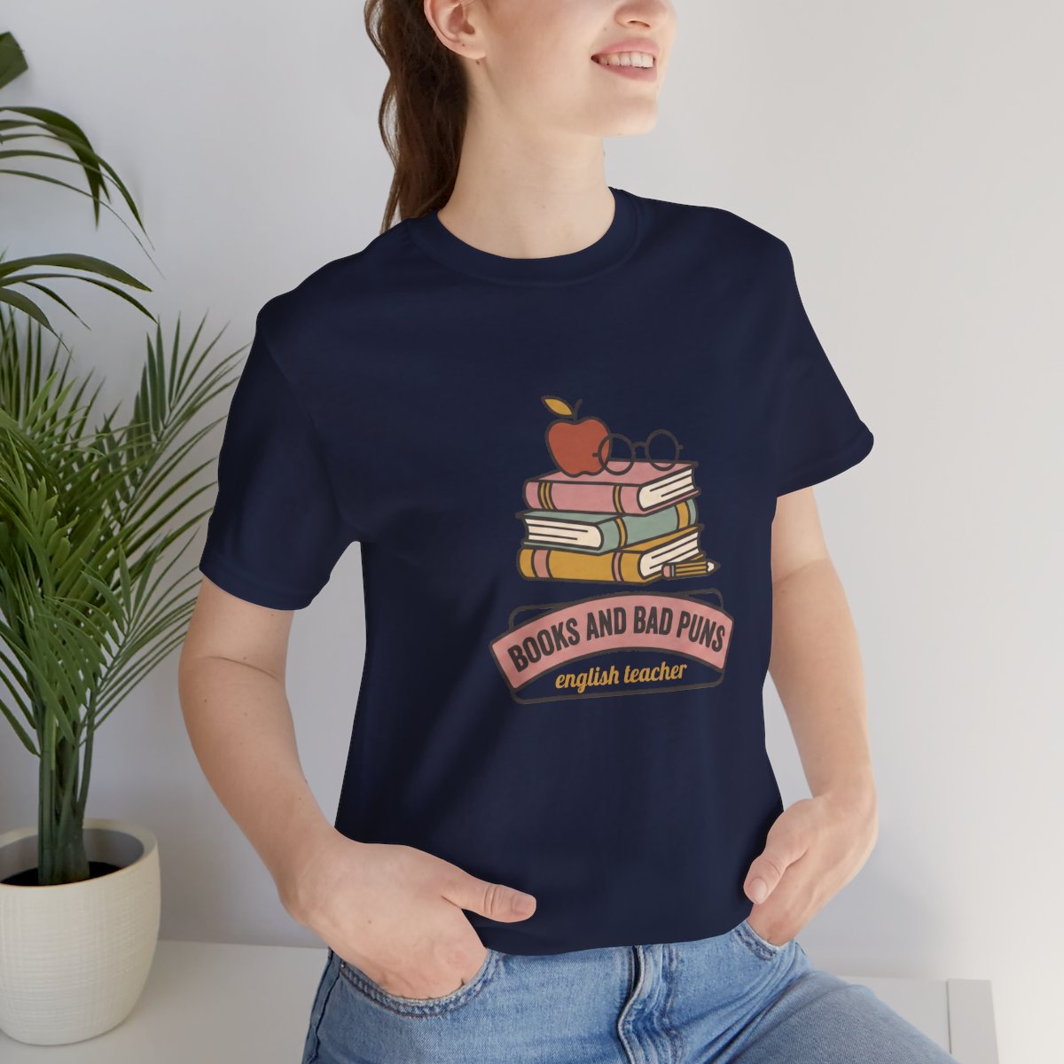 Books and Bad Puns Tee | Funny English Teacher Shirt