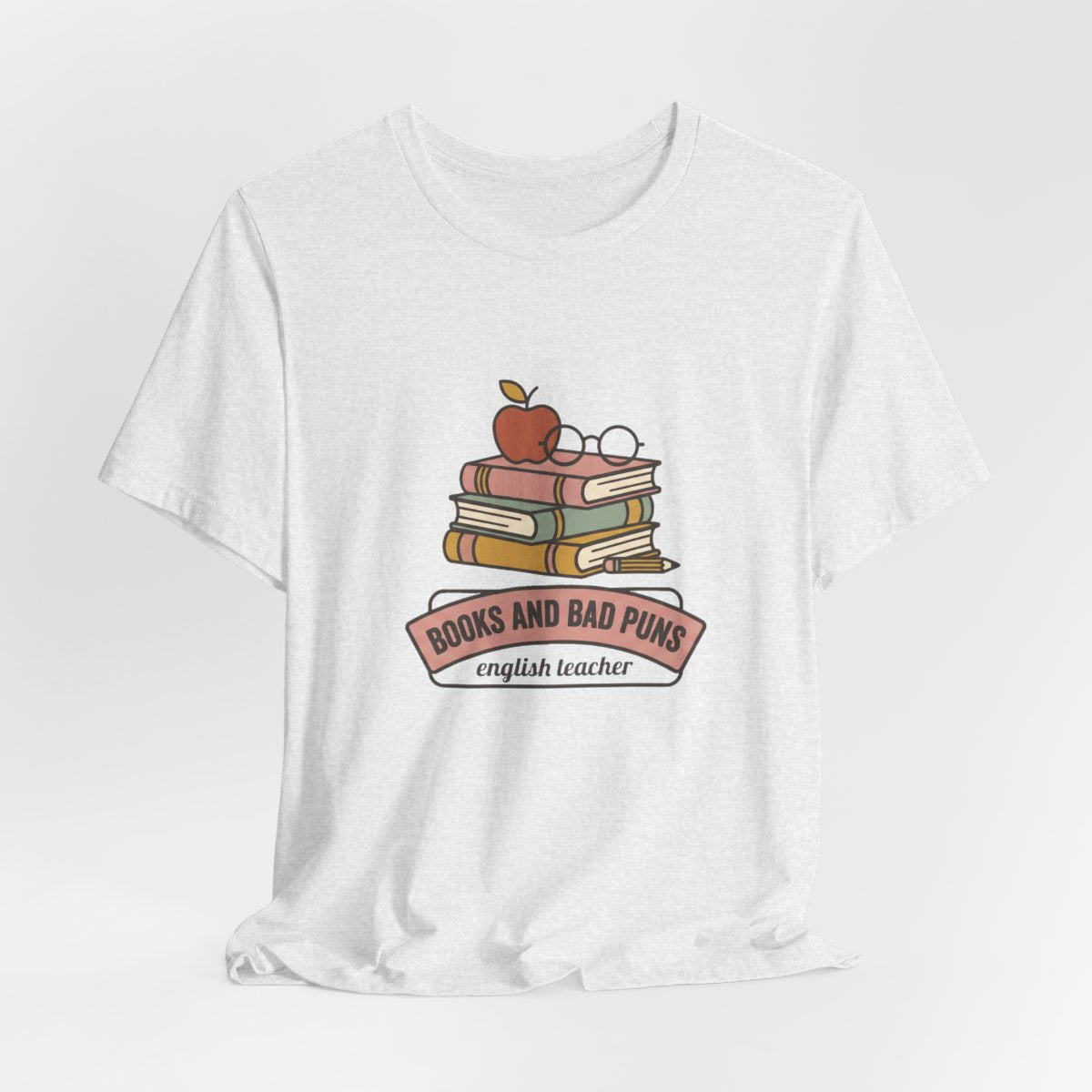 Books and Bad Puns Tee | Funny English Teacher Shirt