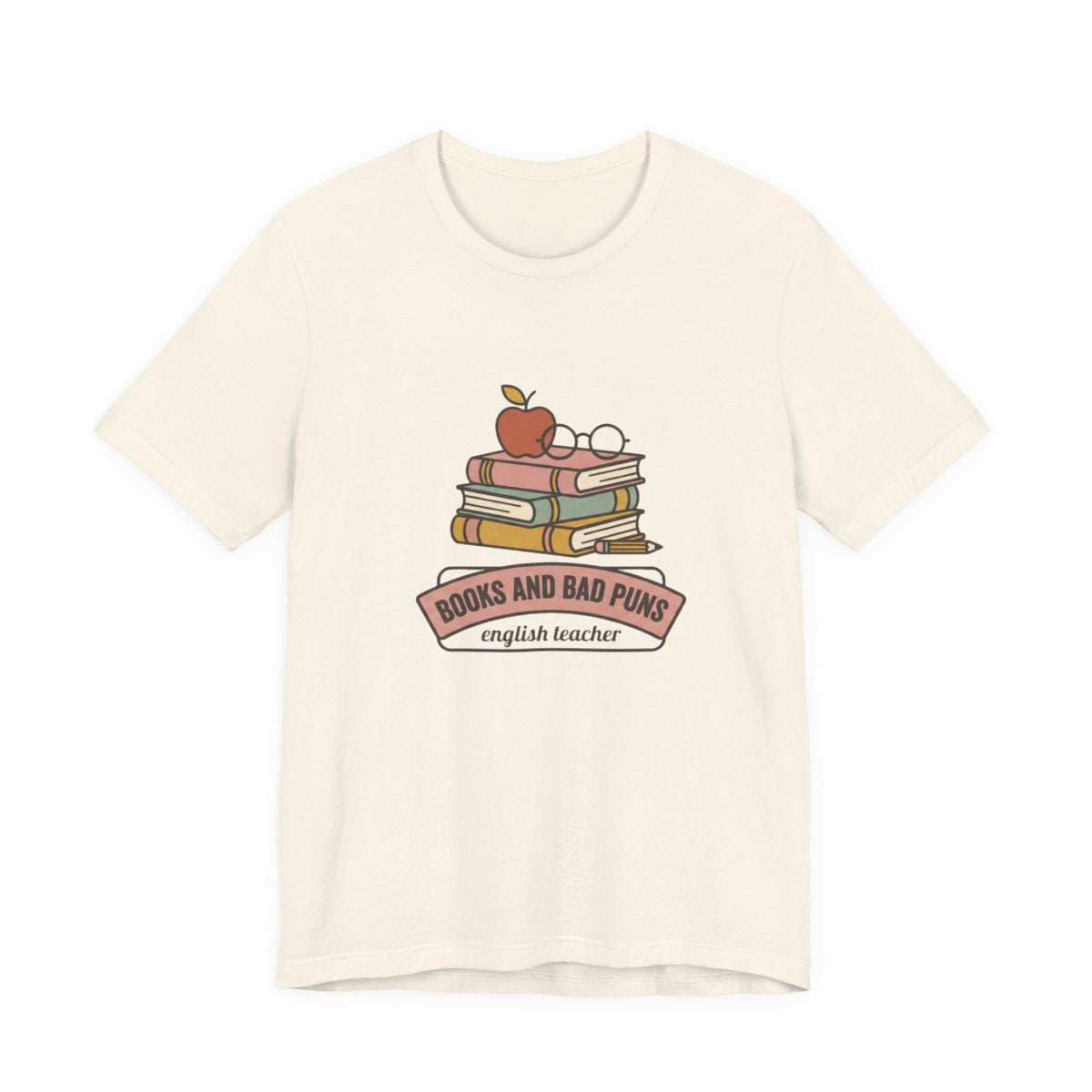 Books and Bad Puns Tee | Funny English Teacher Shirt