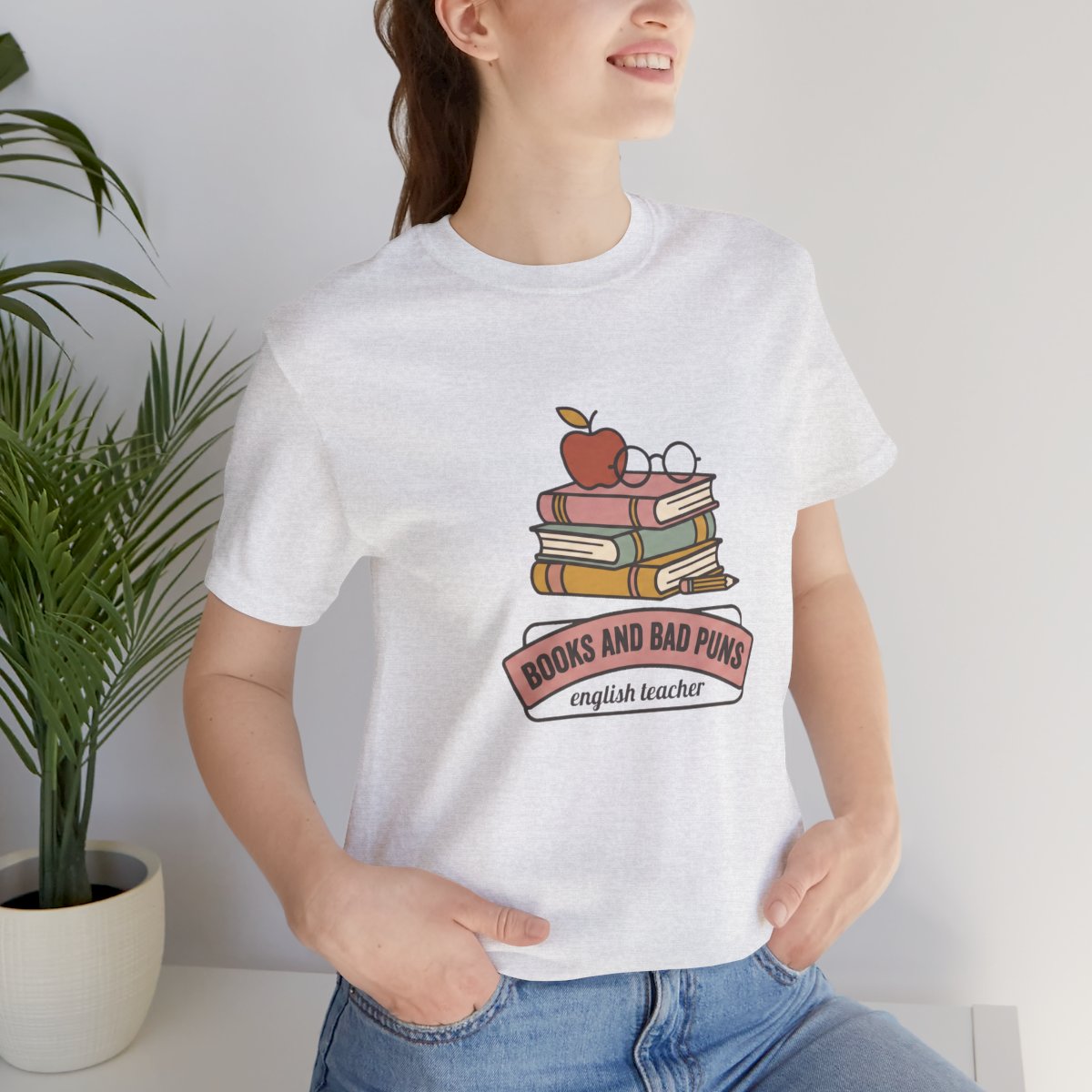 Books and Bad Puns Tee | Funny English Teacher Shirt