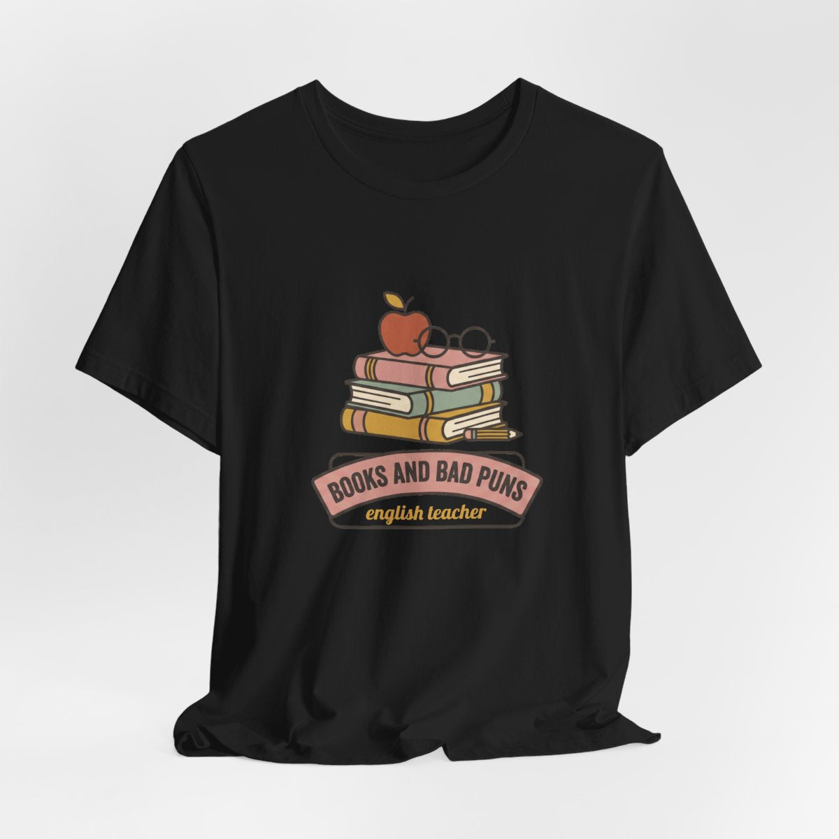 Books and Bad Puns Tee | Funny English Teacher Shirt