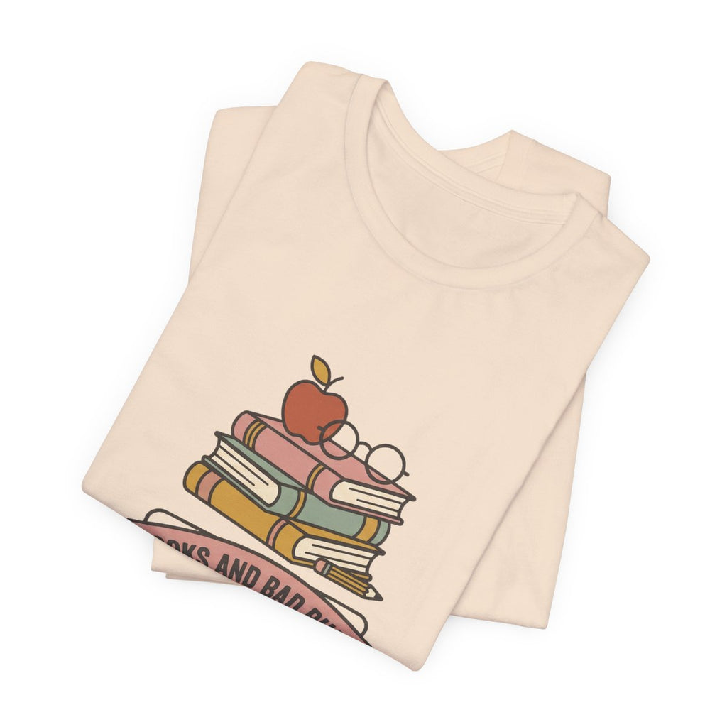 Books and Bad Puns Tee | Funny English Teacher Shirt