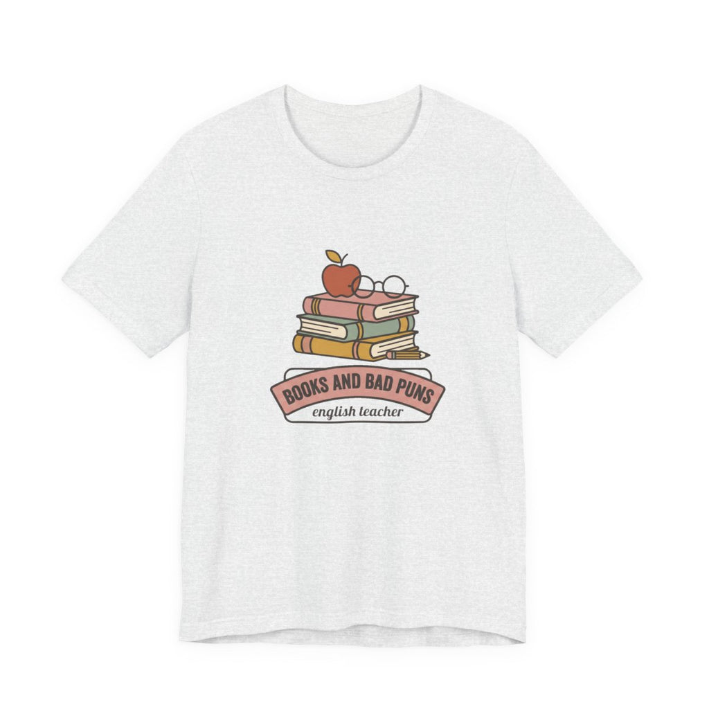 Books and Bad Puns Tee | Funny English Teacher Shirt
