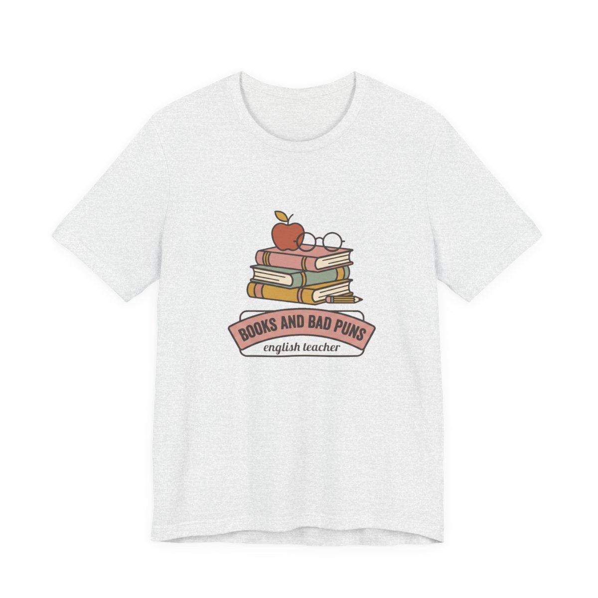 Books and Bad Puns Tee | Funny English Teacher Shirt