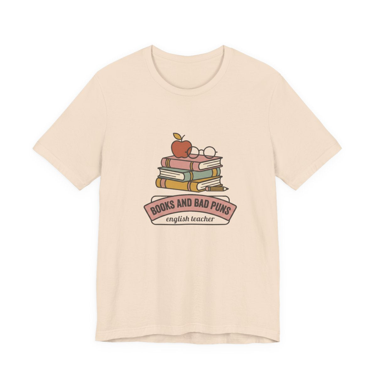 Books and Bad Puns Tee | Funny English Teacher Shirt