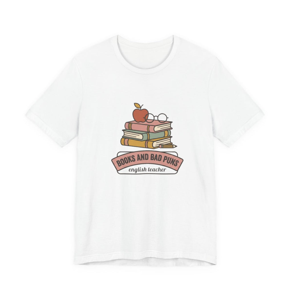 Books and Bad Puns Tee | Funny English Teacher Shirt
