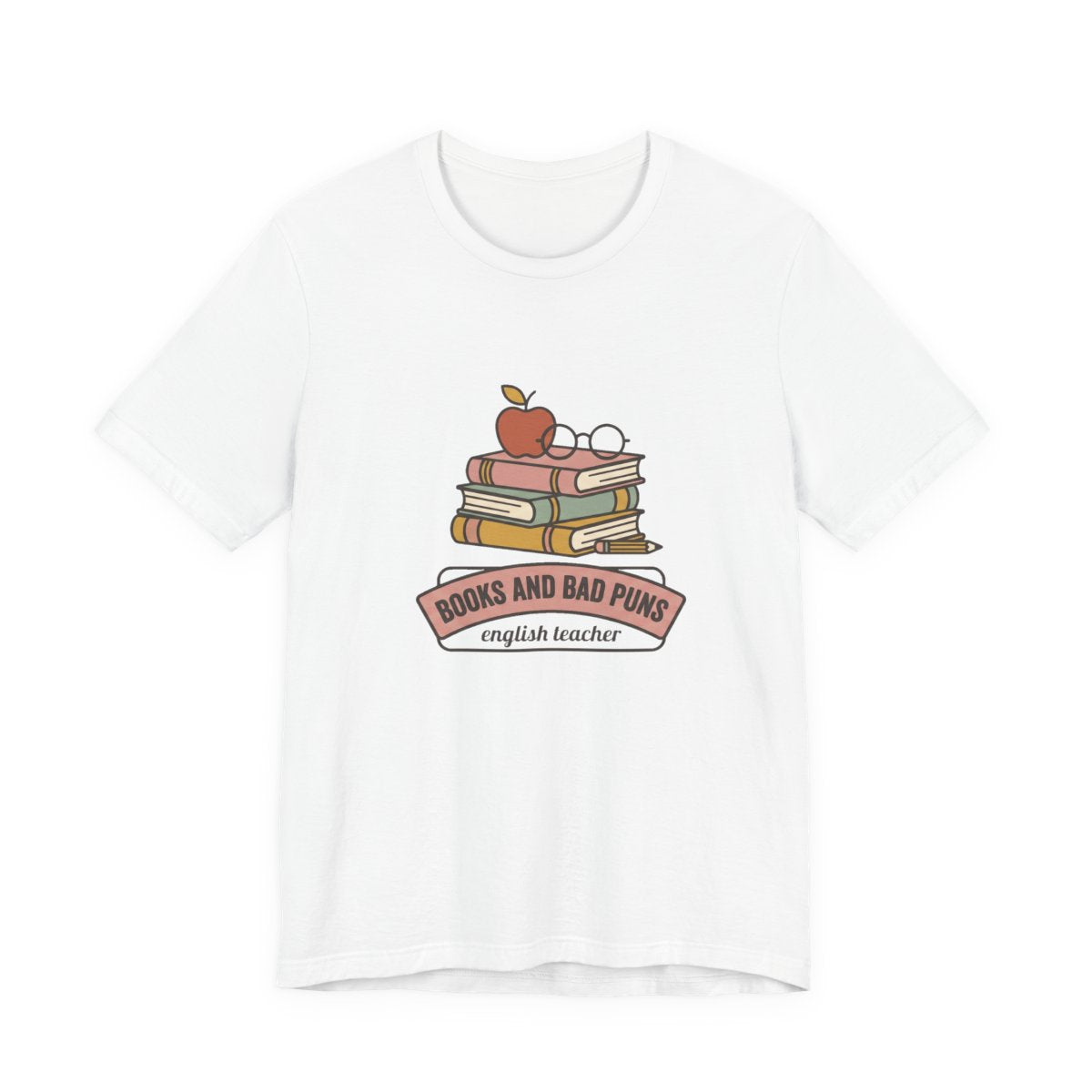 Books and Bad Puns Tee | Funny English Teacher Shirt