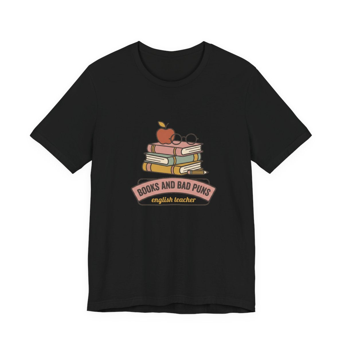 Books and Bad Puns Tee | Funny English Teacher Shirt