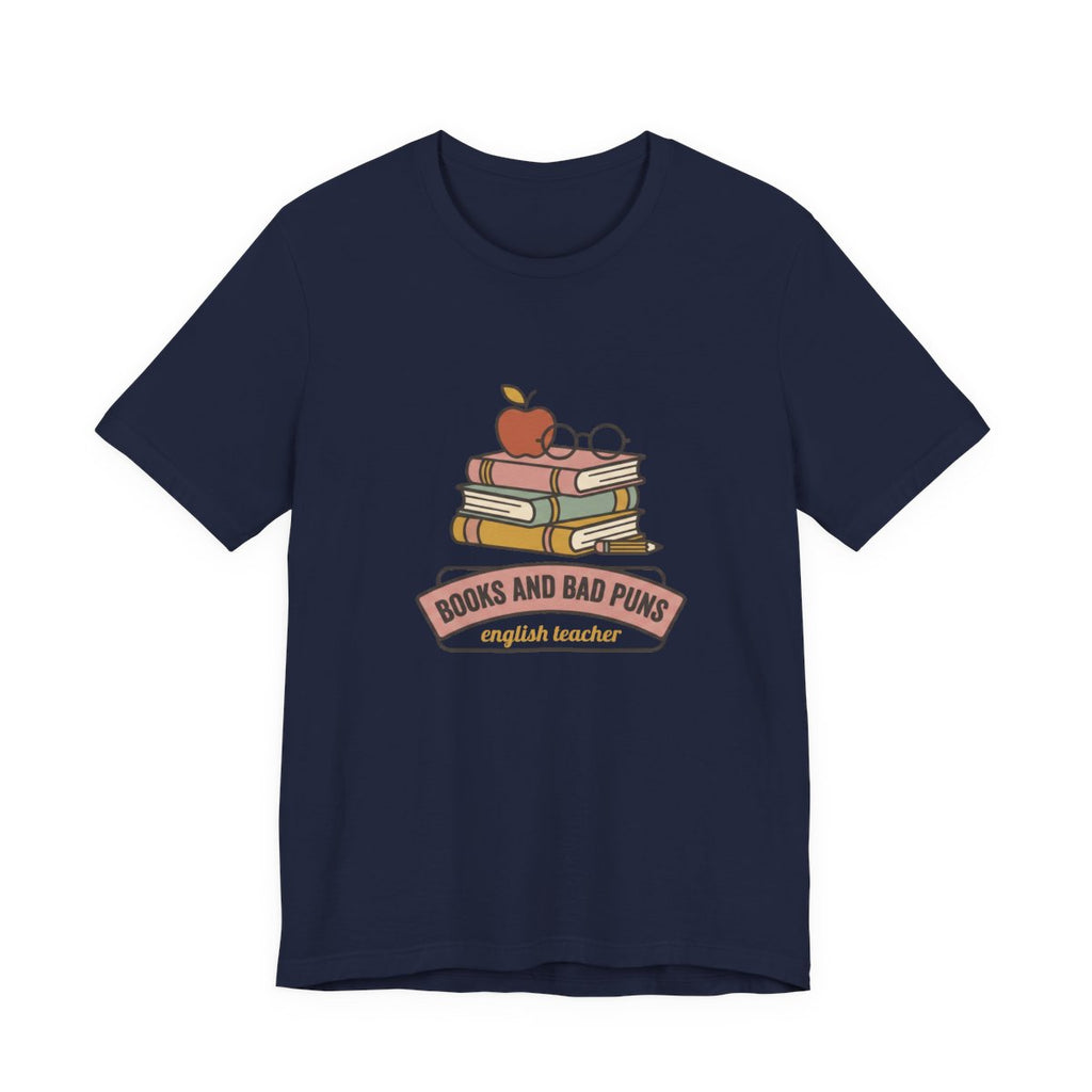 Books and Bad Puns Tee | Funny English Teacher Shirt