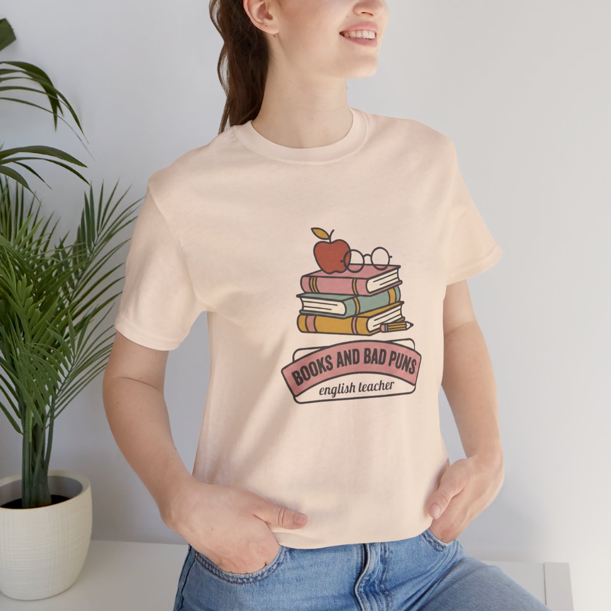 Books and Bad Puns Tee | Funny English Teacher Shirt