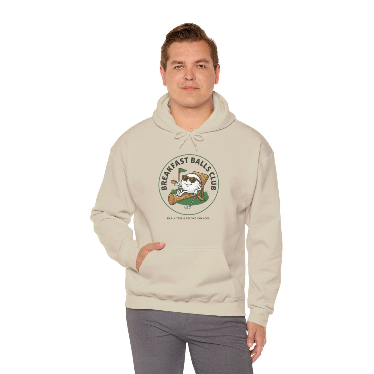 Breakfast Balls Club Golf Hoodie | Funny Golf Cartoon