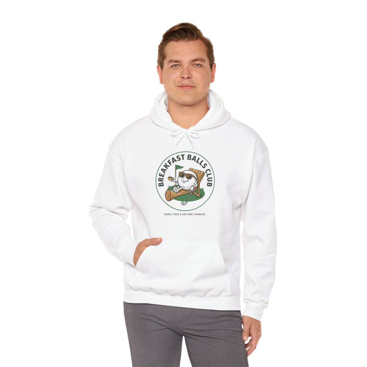 Breakfast Balls Club Golf Hoodie | Funny Golf Cartoon