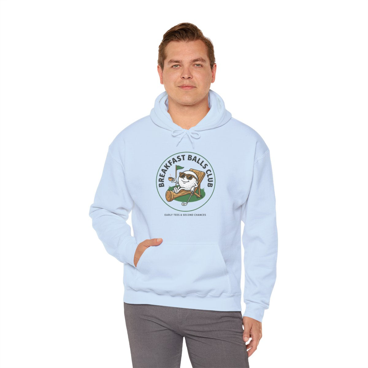 Breakfast Balls Club Golf Hoodie | Funny Golf Cartoon