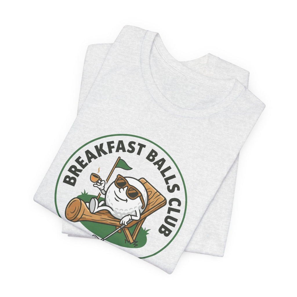 Breakfast Balls Club Golf Tee | Funny Golf Ball Cartoon Tee