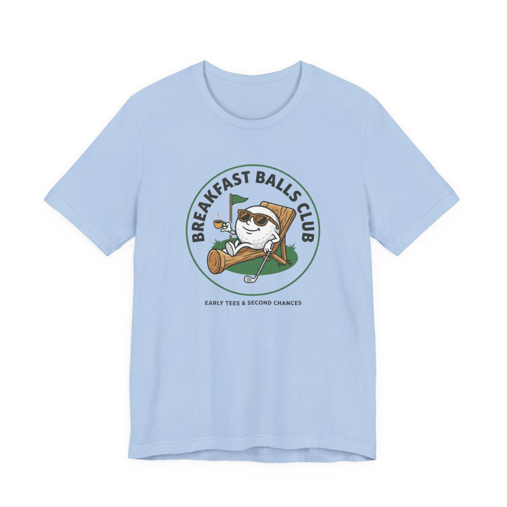 Breakfast Balls Club Golf Tee | Funny Golf Ball Cartoon Tee