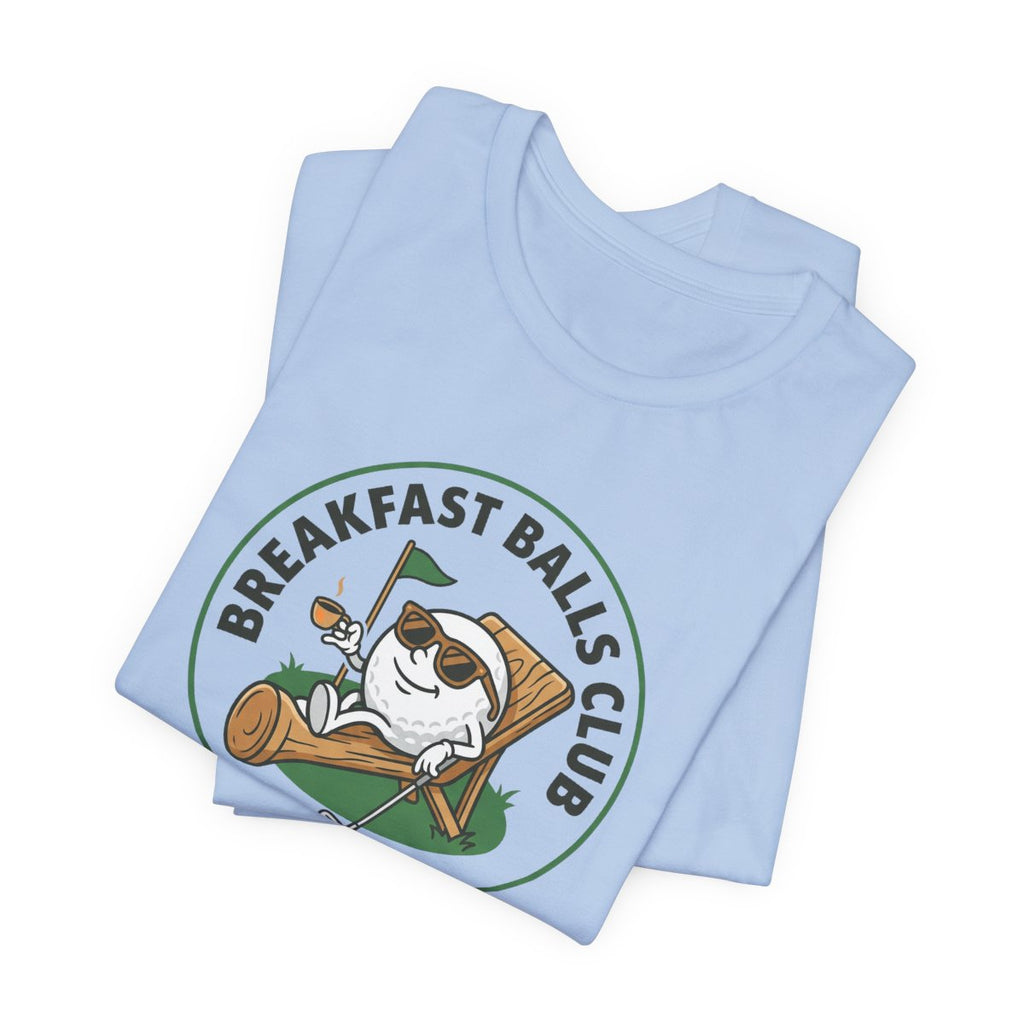 Breakfast Balls Club Golf Tee | Funny Golf Ball Cartoon Tee
