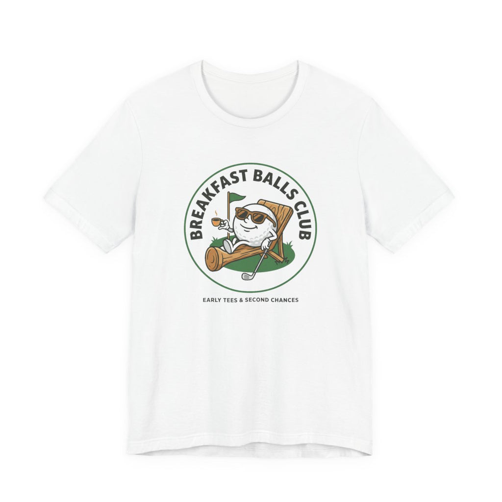 Breakfast Balls Club Golf Tee | Funny Golf Ball Cartoon Tee
