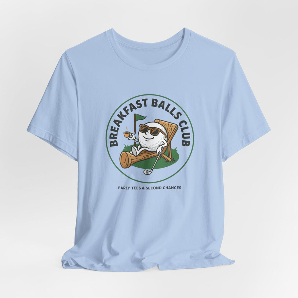 Breakfast Balls Club Golf Tee | Funny Golf Ball Cartoon Tee