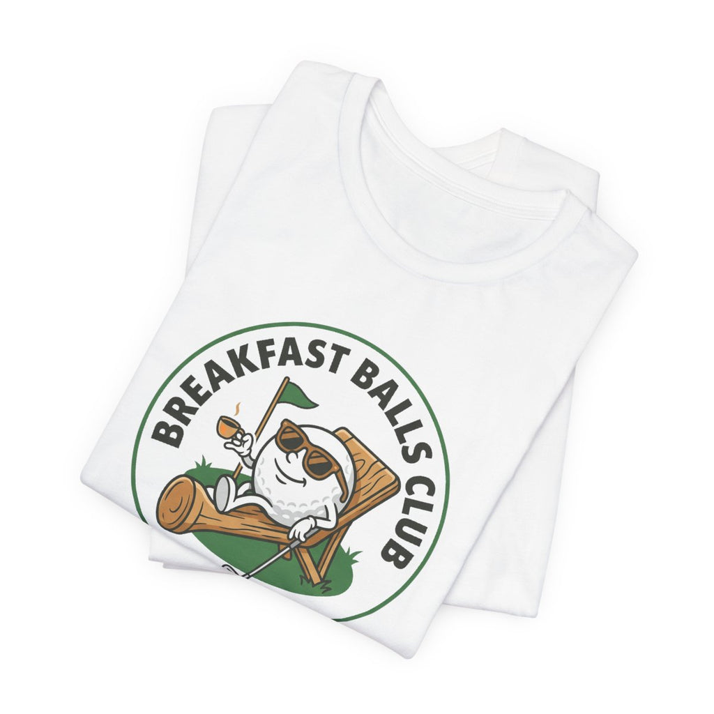 Breakfast Balls Club Golf Tee | Funny Golf Ball Cartoon Tee