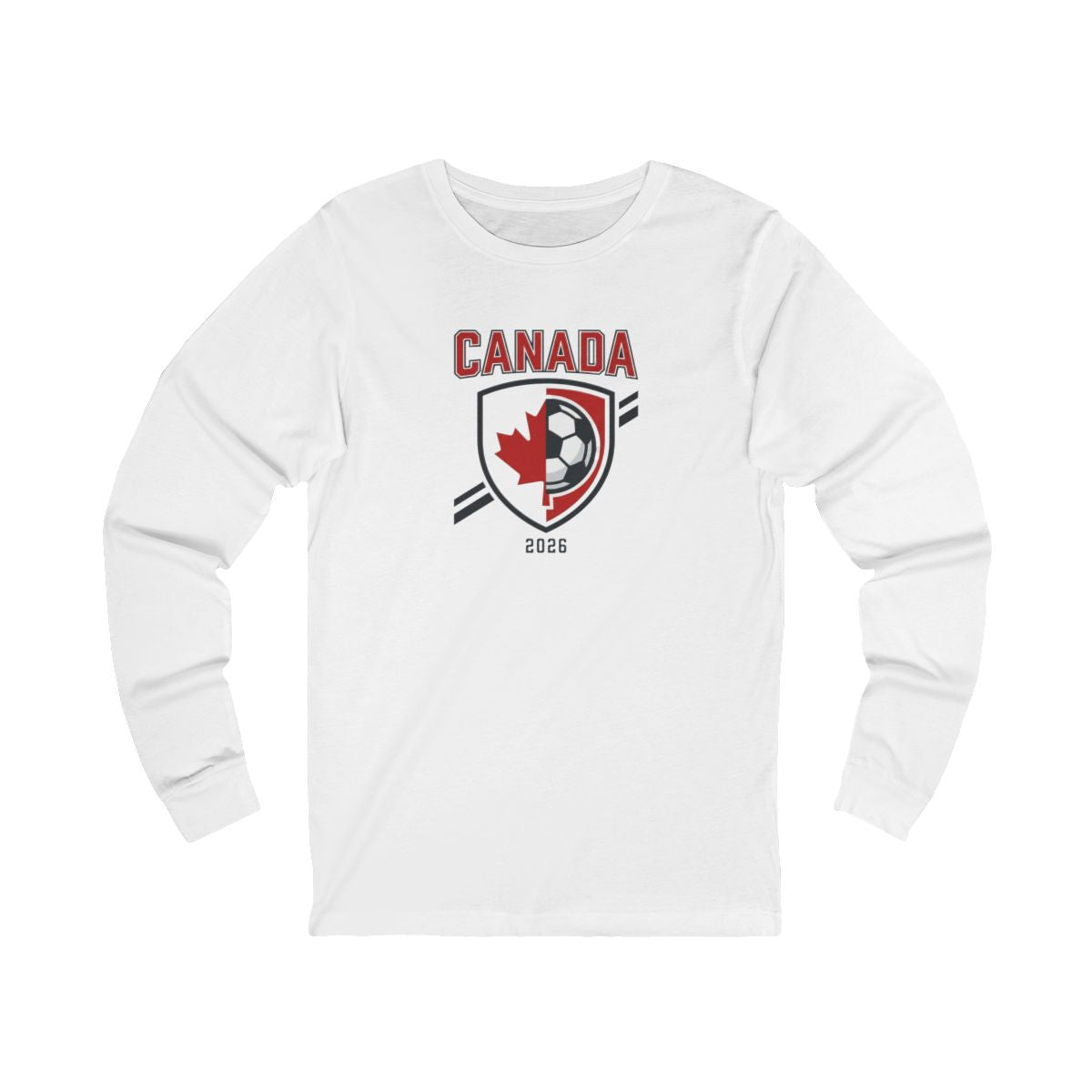 Canada 2026 Soccer Long Sleeve Tee | Canadian Soccer Fan