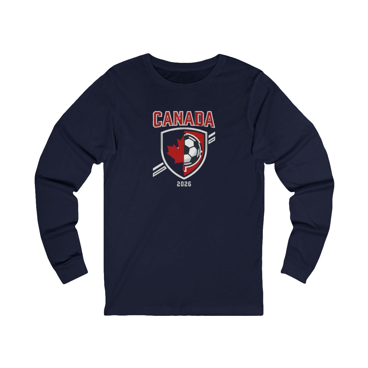 Canada 2026 Soccer Long Sleeve Tee | Canadian Soccer Fan