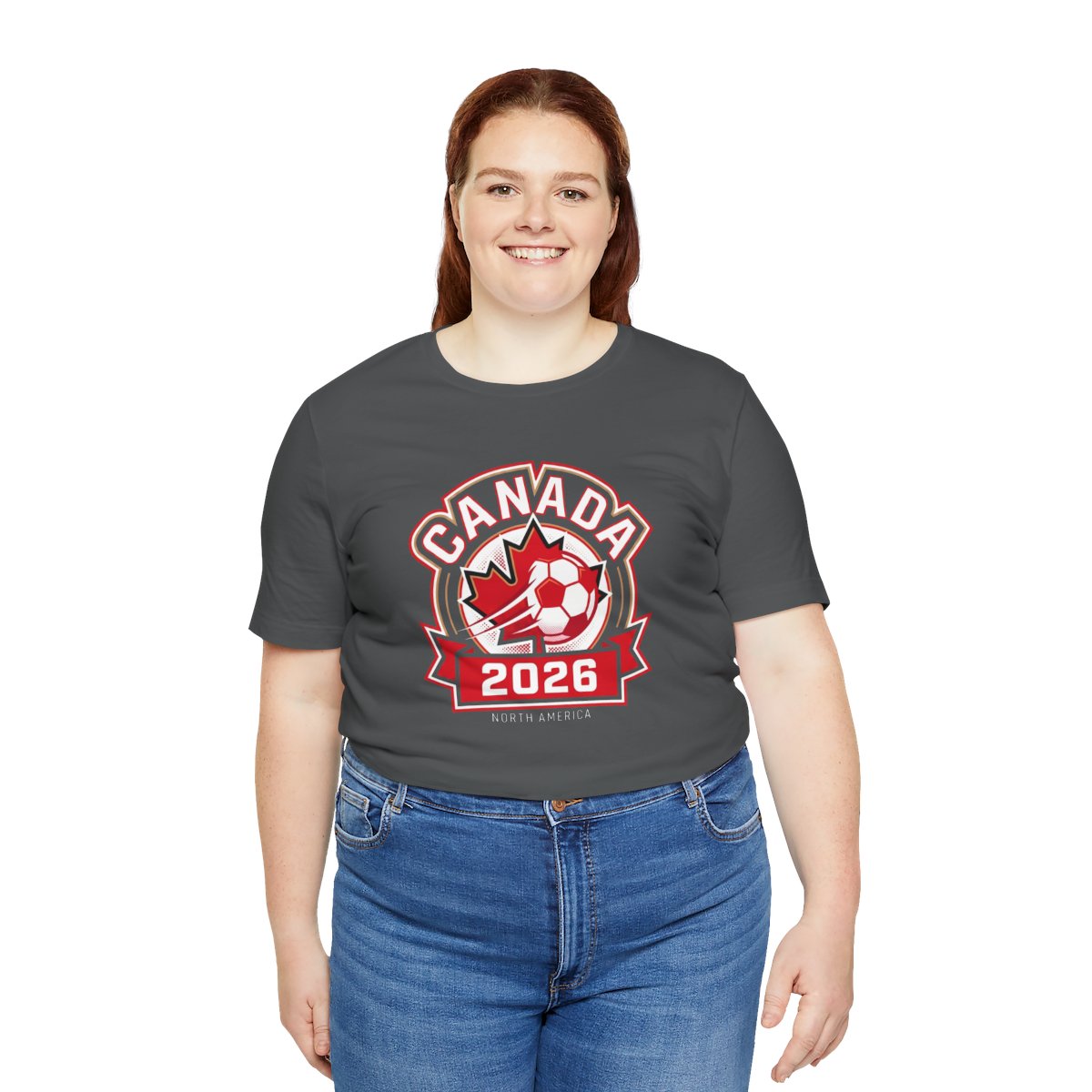 Canada 2026 Soccer Crest Tee | North America Fan Crest Graphic Shirt