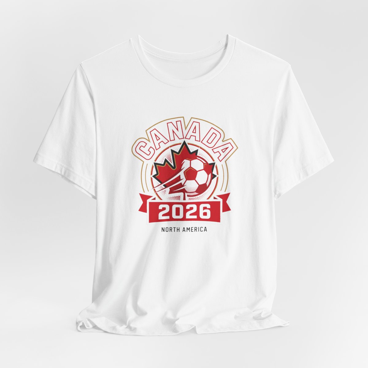 Canada 2026 Soccer Crest Tee | North America Fan Crest Graphic Shirt