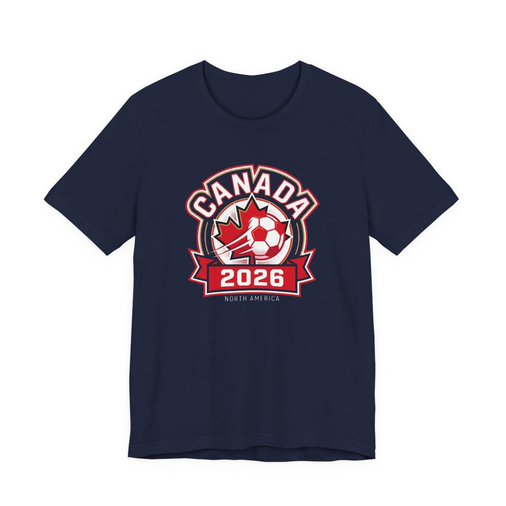 Canada 2026 Soccer Crest Tee | North America Fan Crest Graphic Shirt