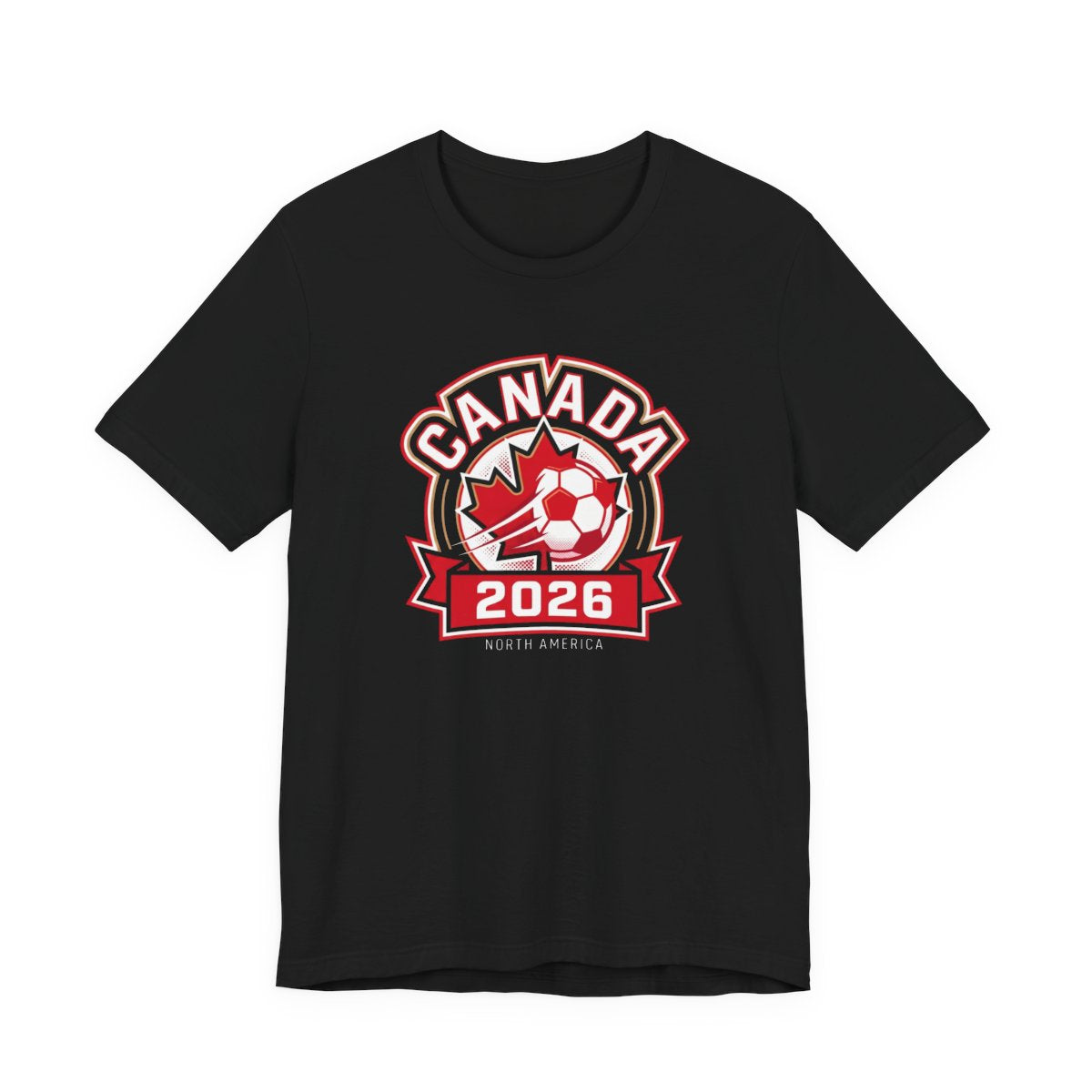 Canada 2026 Soccer Crest Tee | North America Fan Crest Graphic Shirt