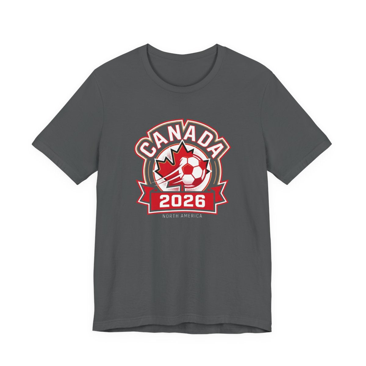 Canada 2026 Soccer Crest Tee | North America Fan Crest Graphic Shirt