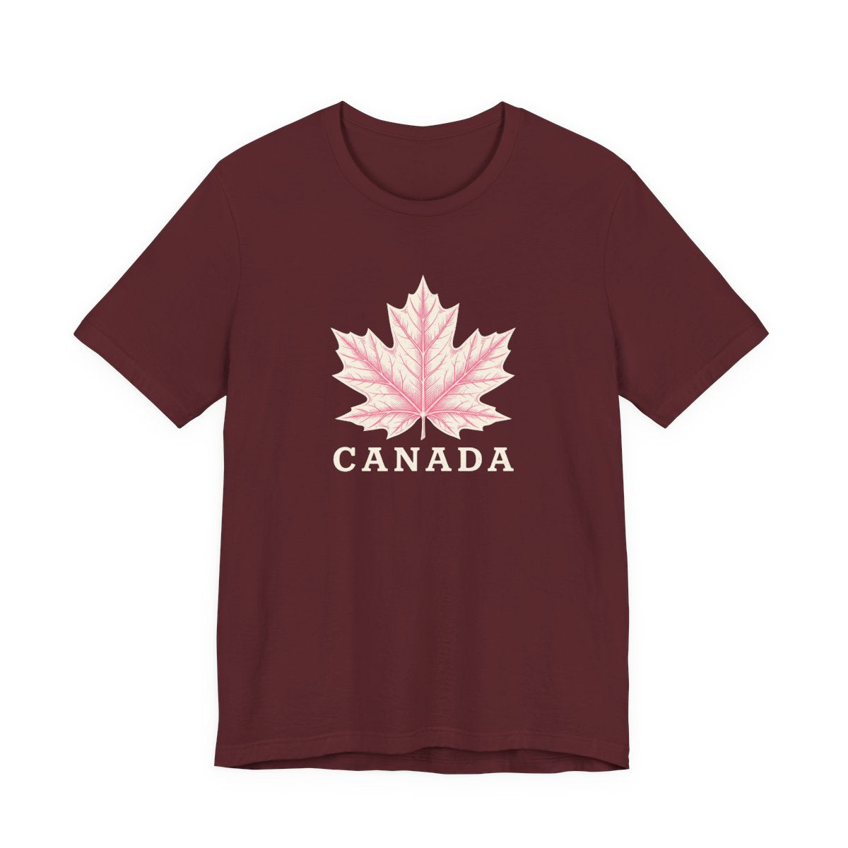 Canada Engraved Maple Leaf Tee | Vintage Engraved Canada Pride Shirt