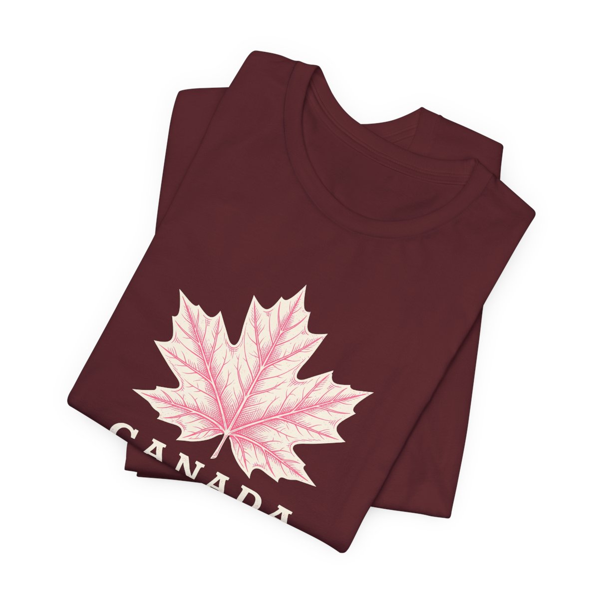 Canada Engraved Maple Leaf Tee | Vintage Engraved Canada Pride Shirt