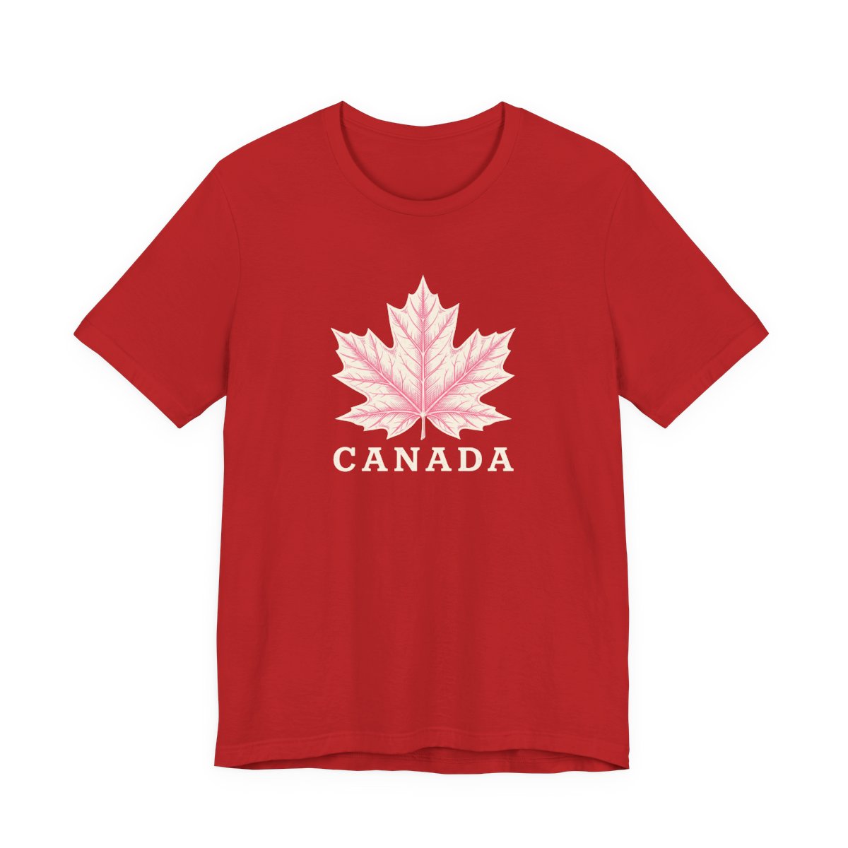 Canada Engraved Maple Leaf Tee | Vintage Engraved Canada Pride Shirt