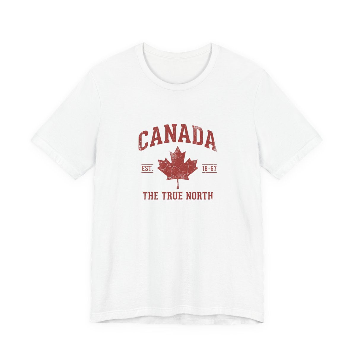 Canada True North Tee | Vintage Varsity Maple Leaf, EST 1867