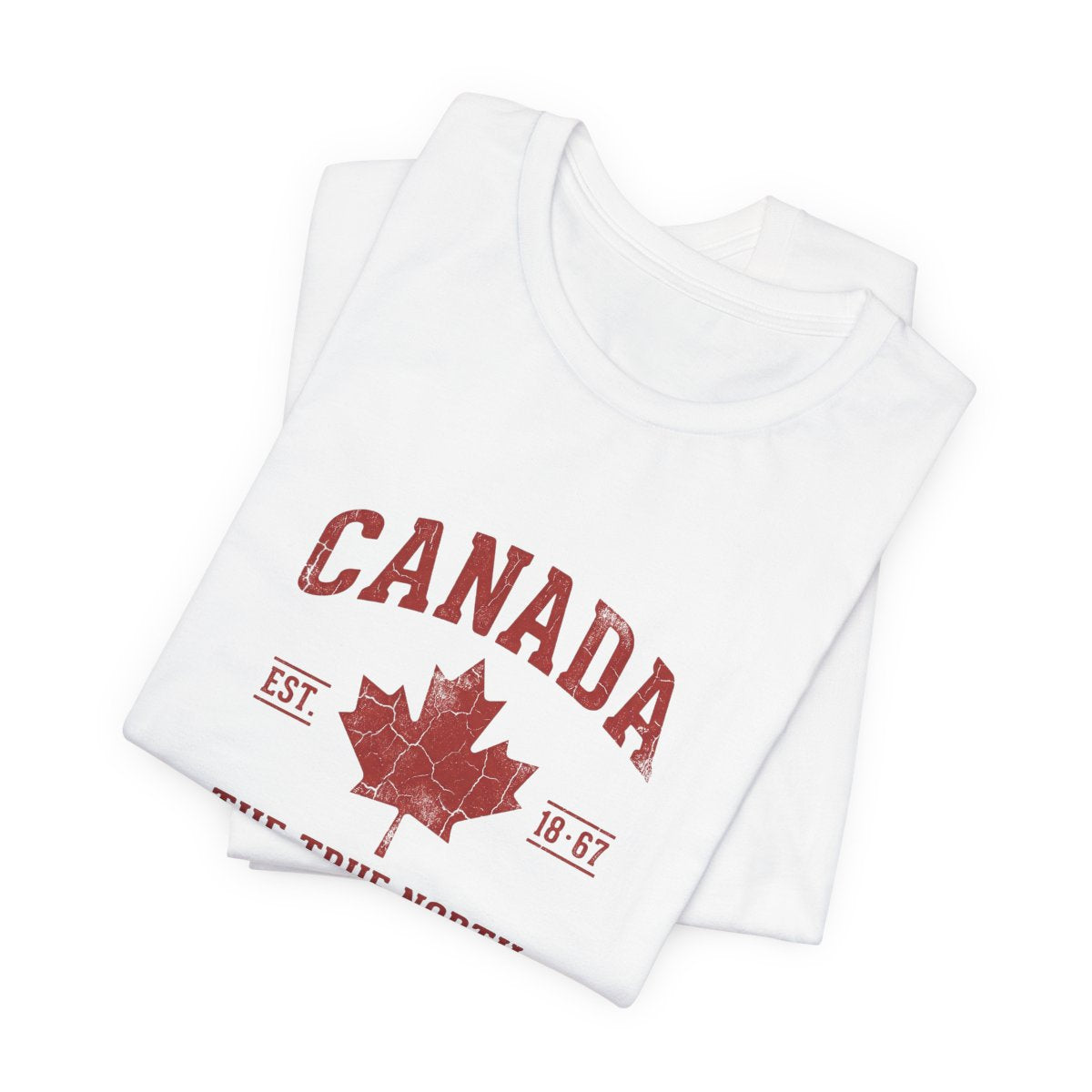 Canada True North Tee | Vintage Varsity Maple Leaf, EST 1867